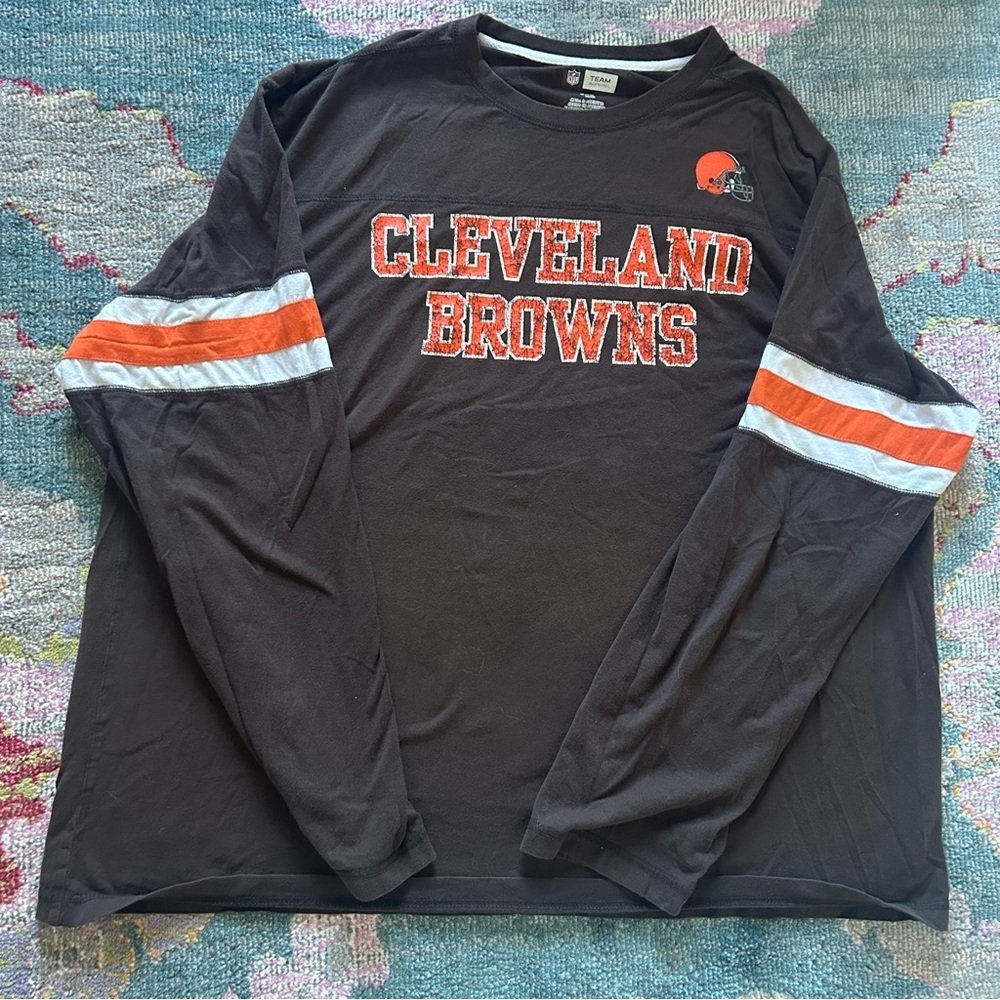 Cleveland Browns NFL Team Apparel Brown Long Sleeve Shirt 2XL